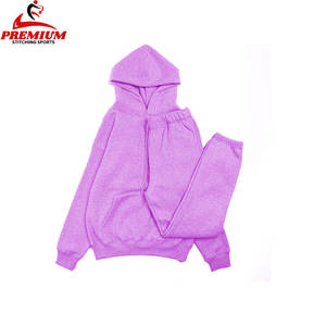 OEM Fleece Screen Print Pullover Hoodie Flared Pant Conjuntos de chándal unisex Jogger Pant 2 piezas Hombres Sudadera con capucha Conjunto de chándal - Product Image 3