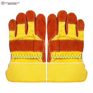 Guantes de trabajo de cuero auténtico estilo clásico para hombre precio al por mayor suministro directo de fábrica guantes de trabajo - Product Image 4