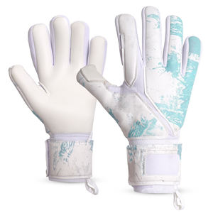 Nouveaux gants de gardien de but en latex allemand de haute qualité 4MM Doigts entiers Bracelet réglable Imperméable Respirant Fermeture à lacets - Product Image 4
