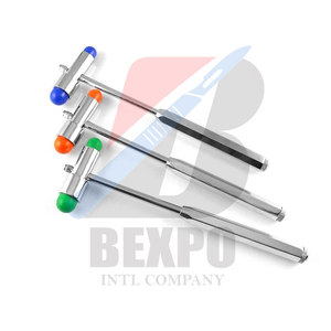Martillo reflejo de percusión de acero manual y mecánico multifuncional instrumento de diagnóstico neurológico médico - Product Image 3