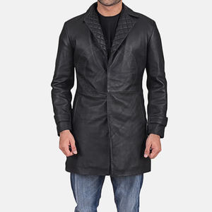 Hot Selling Customizable Men's Premium Black Sheep Skin Leather Motorcycle Jacket High Quality Reversible <b>Heated</b> Front - Product Image 1