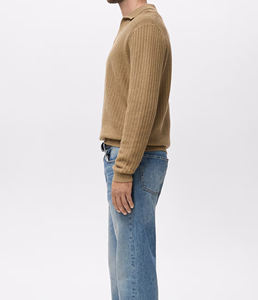 Suéter de Alta Calidad con Cuello Bordado y Forrado, Sudadera Oversize con Hombros Caídos, Felpa Francesa 100% Algodón, Suéter de Fábrica - Product Image 3