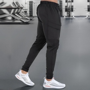 Custom Unisex <b>Lightweight</b> Breathable Quick Dry Loose Fit Polyester/Cotton Joggers <b>Trousers</b> Gym Fitness Casual Side Pocket - Product Image 1