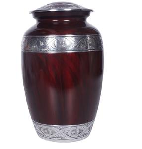 Urne funéraire en aluminium finition naturelle, de qualité durable et légère Urne funéraire classique de style américain - Product Image 3