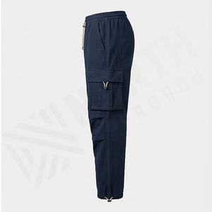 <b>Men</b> Casual Vintage Baggy Wide Leg Straight Trousers Streetwear <b>Cargo</b> Pants <b>Jogger</b> High Waterproof Windproof Breathable 100% - Product Image 3