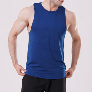 Camiseta sin mangas OEM personalizada Drop Armhole, ropa de gimnasio, chaleco muscular para fitness, entrenamiento, culturismo, camiseta sin mangas para hombre - Product Image 5