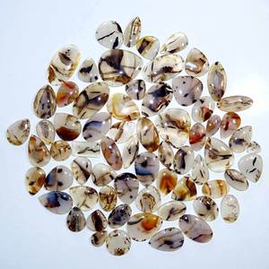 หินควอตซ์ธรรมชาติอัญมณีทรงหลังเบี้ยหินโมรา Montana แบบหลวม - Product Image 4