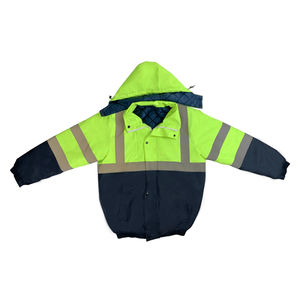 Dernière construction d'hiver imperméable et coupe-vent pour hommes vestes de sécurité haute visibilité vêtements à manches longues avec poches logo personnalisé - Product Image 4