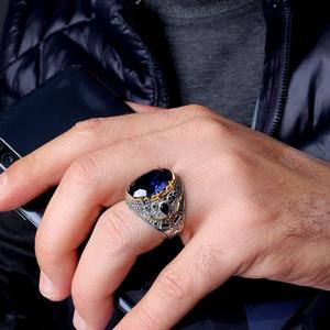 Turkish Jewelry Ottoman <b>Ring</b> <b>Mens</b> Luxury 925 Sterling <b>Silver</b> <b>Ring</b> Natural Stone Wholesale Jewelry From Turkey - Product Image 4