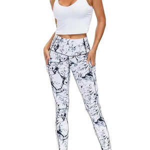 <b>Thick</b> High Waist Yoga Pants with Pockets, Tummy Control Workout Running Yoga <b>Leggings</b> for Women Best for Yoga and Workout - Product Image 1