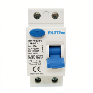 Disjoncteur différentiel FATO 2 pôles 10A 30mA pour usage domestique - Product Image 3