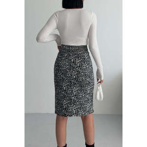 Falda Midi de Mezclilla Tipo Lápiz - Product Image 1