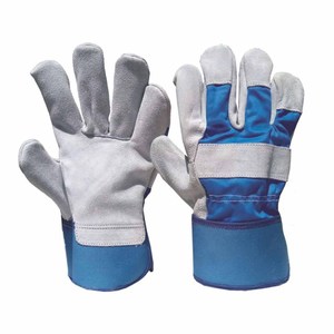 Gants de travail en cuir de vachette pleine fleur de haute performance, protection industrielle, résistance à la chaleur, gants de jardinage, gants de rigueur - Product Image 1