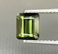 Tourmaline verte naturelle en forme d'octogone origine brésilienne à facettes bleu vert pierres précieuses en vrac fabrication de bijoux Jaipur bijoux fins