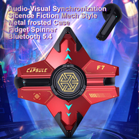 Casque de jeu sans fil Fidget Spinner JL 5.3 avec réduction active du bruit, étanche IPX-4, LED RGB et indicateur de batterie