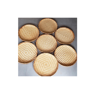 2024 nouveau panier de vannage moderne est fait de bambou et est en forme de cercle écologique avec un motif unique et traditionnel - Product Image 2