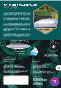 Durable Food Grade PVC TPU Coated Square <b>Fabric</b> Tank Flexible Liquid Storage Solution for Industrial Water Storage Applications - Product Image 5