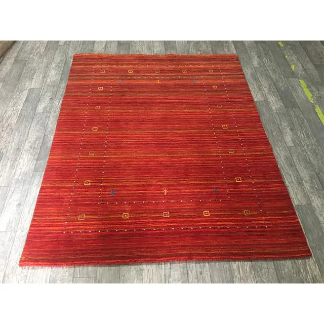 Tapis en soie fait à la main de luxe tapis en soie fait à la main persan 5 'x 7' violet grand tapis noué à la main pour salon tapis adulte