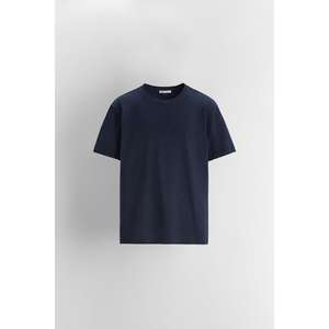 Camiseta de hombre con estampado liso, camisetas de algodón OEM personalizadas, camisetas de calidad de larga duración absorbentes de sudor, logotipo personalizado - Product Image 2