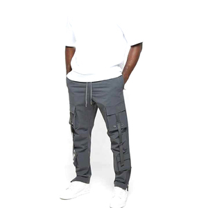 Fabricant d'équipement d'origine Fabrication sur mesure Pantalon cargo en gros Vêtements de rue pour hommes Pantalon à jambes larges personnalisé pour hommes à vendre - Product Image 3