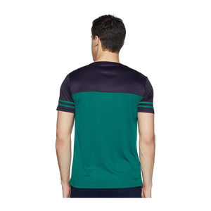 เสื้อยืดผ้าฝ้าย100% ของผู้ชายเสื้อยืดแขนสามส่วนสีดำพิมพ์ลายคอแบบปรับแต่งได้ - Product Image 5