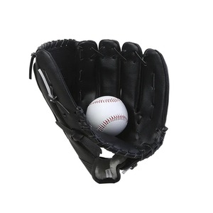 Wholesale Outfield Blank Black Kids Adult Softball <b>Baseball</b> <b>Gloves</b> Professional Sample Cowhide Leather <b>Baseball</b> - Product Image 1