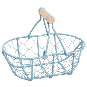 Modern Round Copper <b>Wire</b> Storage <b>Basket</b> With Handles Stylish Rose Gold Metal <b>Laundry</b> Bin Decorative Home Organizer For Blankets - Product Image 6