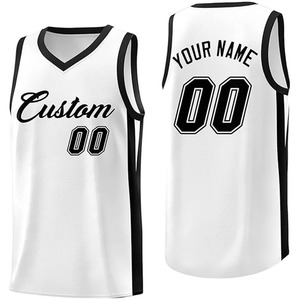 Maillots de basket-ball personnalisés débardeurs blancs pour hommes femmes numéros de nom personnalisés impression 3D été t-shirts de sport en vrac gilet haut - Product Image 5