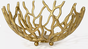 Único hecho a mano pulido oro aluminio frutas Coral cuenco redondo ovalado hogar Oficina decoración con hermoso patrón como centro de mesa - Product Image 4