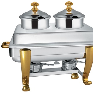 Plato de acero inoxidable para quemar comida, para restaurante/plato de chafado para hotel, almacenamiento de alimentos, tazón de cobre, tazón de latón - Product Image 1