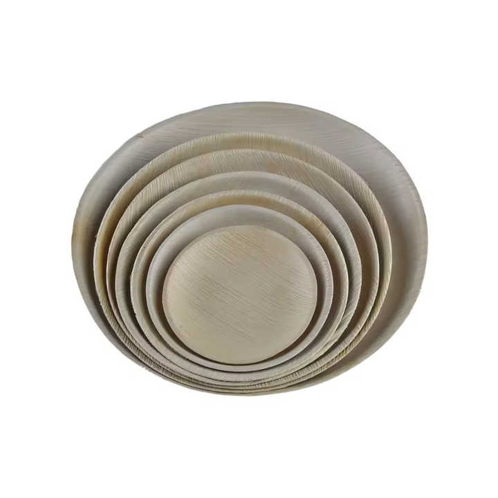 Eco-Friendly Disposable Palm Leaf Dinnerware Microwave Safe and Rustic Elegance for Food Serving in Parties and Weddings