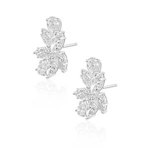 Boucles d'oreilles Diamond Breath - Boucles d'oreilles clous en diamant étincelant pour femmes - Product Image 3