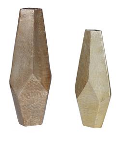 Florero de Metal de Latón Antiguo, Florero Alto con Textura Ondulada de Lujo para Decoración de Centro de Mesa de Hogar Moderno, Estilo Nórdico de Lujo - Product Image 6