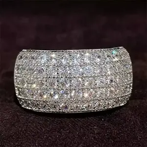 Anillo de Compromiso y Matrimonio para Mujer con Moissanita Real de Corte Redondo de 3 Quilates y Plata 925 - Product Image 6