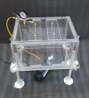 Cámara de vacío de vidrio, secado al vacío, desgasificación, preparación de muestras y simulación de condiciones de gran altitud