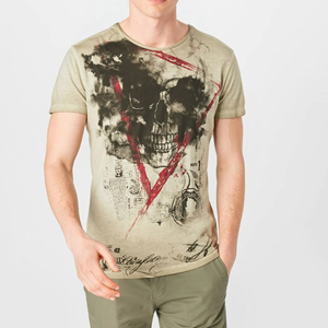 Nouveauté T-shirt en tissu éponge pour homme de haute qualité Impression de logo personnalisée par sublimation Couleur personnalisée Anti-froissement Séchage rapide Style décontracté - Product Image 5