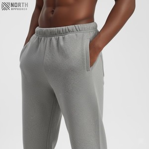 Manufacturer Streetwear Men's Sweatpants 100% Cotton French Terry Sweatpants Drawstring Wide Leg Heavyweight Sweatpants Winter - Product Image 5
