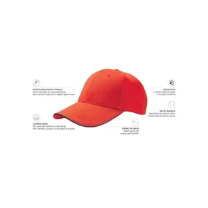 Custom High Visibility Promotional <b>Hats</b> & Caps Reflective Merchandising Cap - Product Image 2