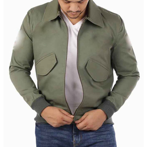 แจ็กเก็ตหนังแท้สำหรับผู้ชาย, แจ็คเก็ตบอมเบอร์แจ็คเก็ตมอเตอร์ไซด์หนังแท้สีเขียวดำน้ำตาลสำหรับ2025 - Product Image 4