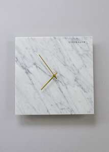 Reloj de pared de mármol blanco de calidad superior, diseño moderno, superficie pulida, resistente al agua para interiores, exteriores, Villa, parque, exteriores, 1 año - Product Image 5