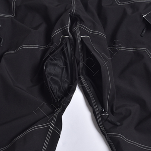 Pantalons de ski personnalisés OEM pour hommes femmes grande taille imperméable coupe-vent respirant Baggy Snowboard Wear Zipper Techniques imprimées - Product Image 4