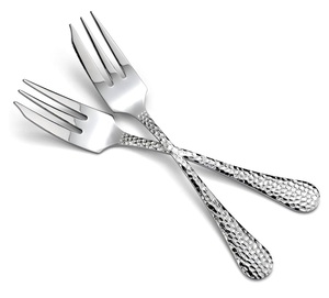 Fourchette à dessert en acier inoxydable 304 hautement poli de qualité supérieure pour la maison, l'hôtel, les mariages, la vaisselle, le service des fruits, fourchette en métal à bas prix - Product Image 1