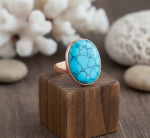 Venta caliente rodio plateado 925 Plata personalizada fiesta banda turquesa piedra preciosa bisel ajuste moda anillo de moda tercera fiesta - Product Image 2