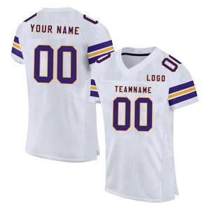 Camiseta de fútbol americano personalizada al por mayor camiseta de fútbol sublimada cosida camiseta de rugby de alta calidad para hombres/jóvenes - Product Image 1