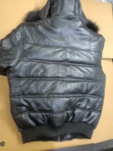 Chaqueta de Invierno para Hombre, Estilo Vintage, Ecológica, de Piel de Oveja Negra, Delgada, Acolchada, con Cierre y Bolsillos, Personalizable con Logotipo - Product Image 4