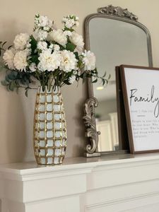 Florero con incrustaciones de hueso recién llegado, maceta de aluminio para interiores y exteriores de gran calidad para la venta - Product Image 4