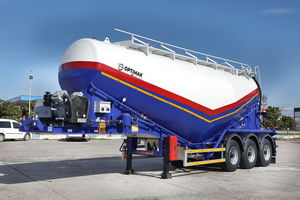 Fabricante de Remolques Cisterna de Cemento de 3 Ejes, Remolque Cisterna para Transporte de Polvo Seco - Product Image 3