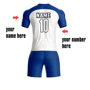 Camisetas de fútbol personalizadas para hombre, impresión sublimada, bordado, costura, ropa deportiva para exteriores, conjunto de ropa suelta, uniforme de equipo - Product Image 5