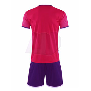Breathable Lightweight 100% Polyester Athletic Sportswear Adult Team Training Soccer Uniform Short Sleeve Designed for Match - Product Image 2
