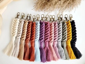 Producto más vendido, soporte para llavero de macramé elegante con nuevo diseño de calidad superior a precio mayorista de India - Product Image 5